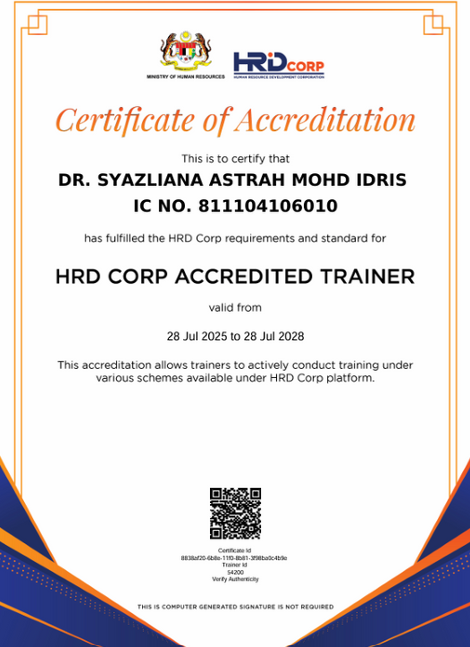 HRD Corp Accredited