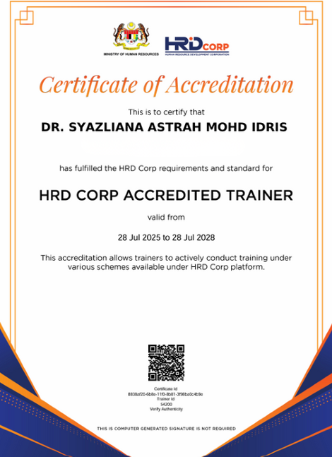 HRD Corp Accredited